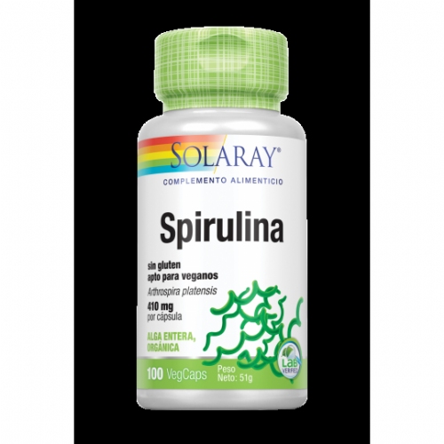 Spirulina 410mg 100 caps solaray