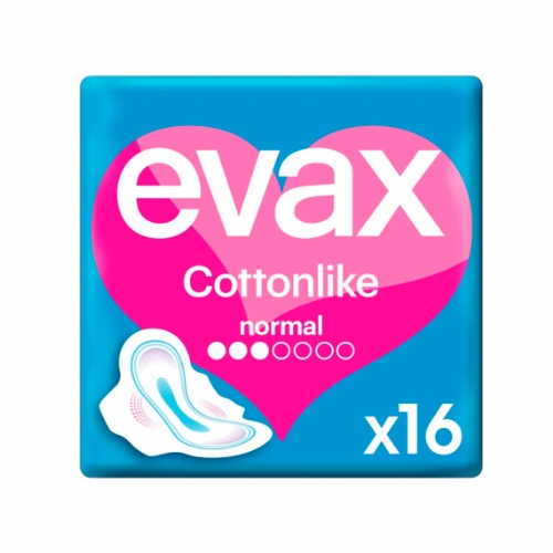 Evax Cottonlike Normal con Alas 16 compresas