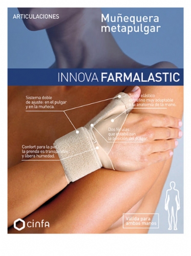 Muñequera Farmalastic Innova Beige Talla 1