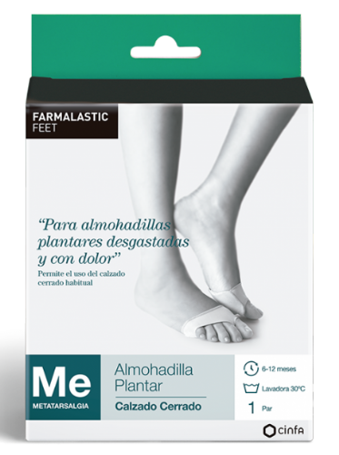 Farmalastic Feet Almohadilla Plantar Calzado Cerrado Talla M