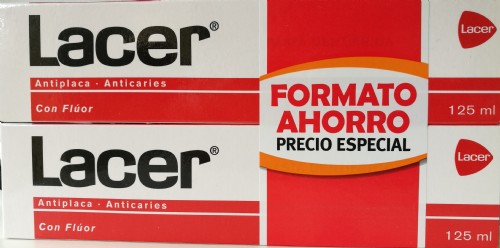 Pasta Lacer duplo ahorro 2 x 125 ml Lacer