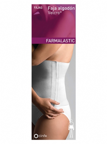Farmalastic Faja Algodón Velcro Blanco Talla 1