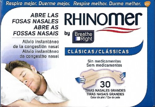 Breathe right clasicas - tira adh nasal (30 unidades talla pequeña-mediana)