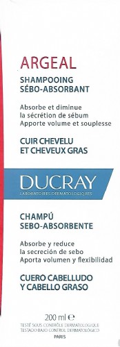 DUCRAY ARGEAL CHAMPU SEBO-ABSORBENTE 200 ML
