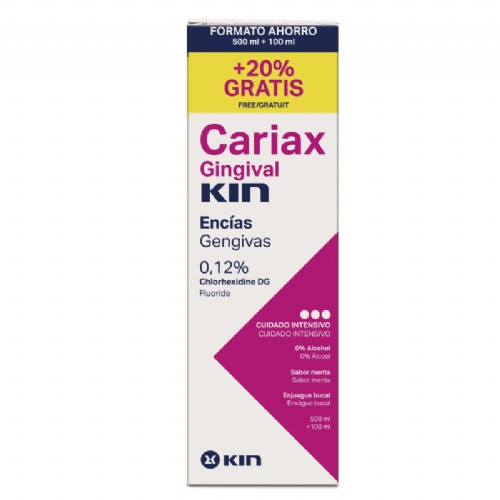Cariax gingival enjuague bucal (1 frasco 500 ml + 100 ml)