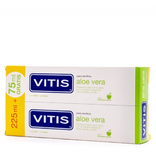 Vitis Aloe Vera Pasta Dentifrica Manzana - 2x150 ml