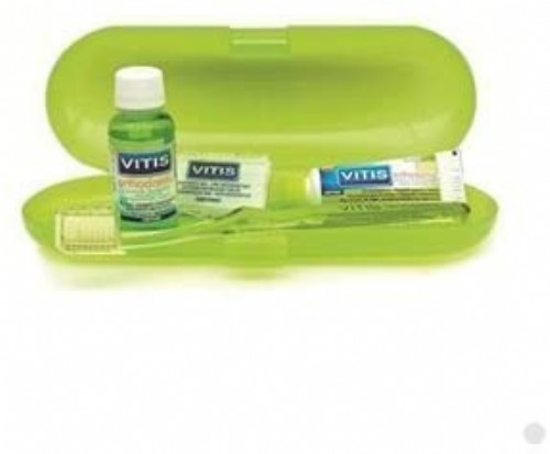 Vitis Orthodontic Kit (Cepillo + Cera + Pasta 15 ml + Colutorio 30 ml)