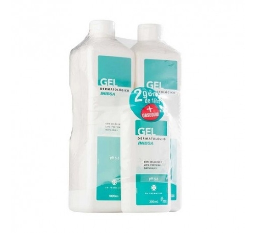 Inibsa Gel Dermatologico Pack Viaje 2x1 litro + 200 ml