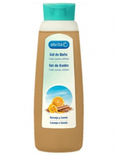 Alvita gel de baño naranja y canela (750 ml)