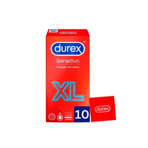 Durex sensitivo xl preservativos 10 unidades - preservativos