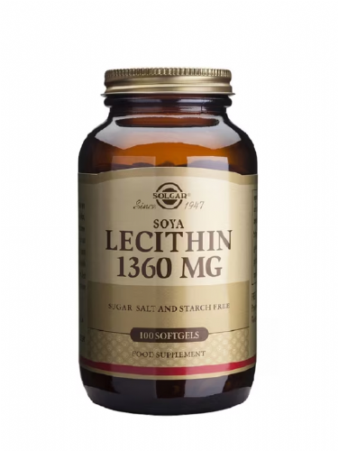 Lecitina de Soja 1360 mg 100 cápsulas blandas