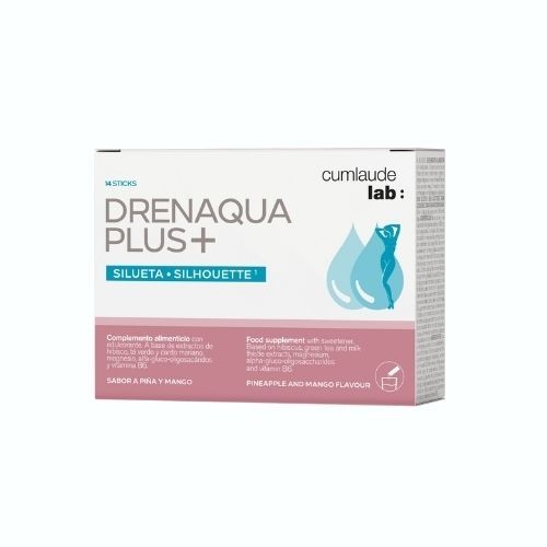 Cumlaude lab: drenaqua plus+  14 sticks 2,88 g sabor piÃ±a y mango