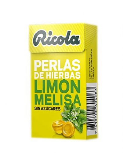 Ricola Perlas Sin Azúcar Sabor Limón Melisa