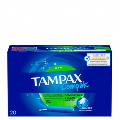 Tampax compak super 20 unidades