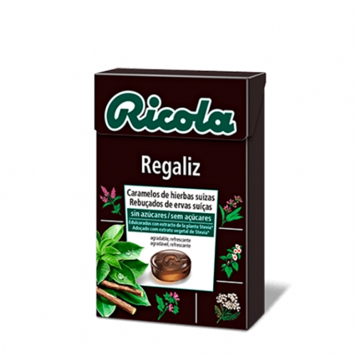 Ricola Caramelos Sin Azúcar Sabor Regaliz