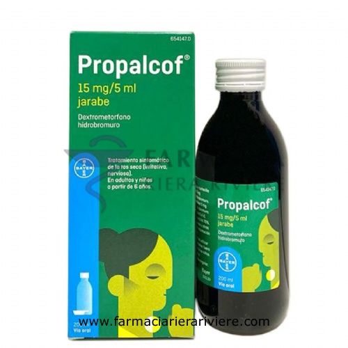 PROPALCOF 15 mg/5 ml JARABE , 1 frasco de 200 ml