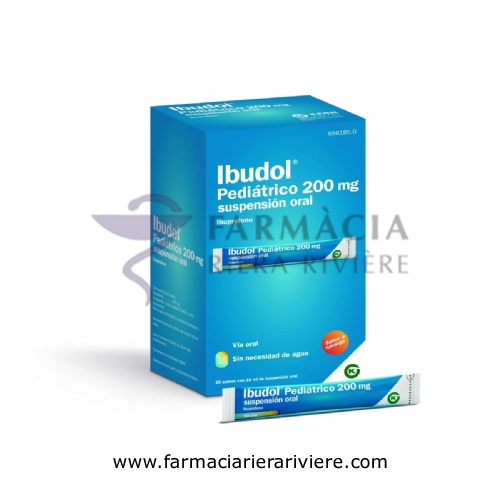 IBUDOL PEDIÁTRICO 200 MG SUSPENSIÓN ORAL , 20 sobres