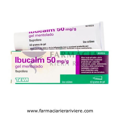 IBUCALM 50 mg/g GEL MENTOLADO , 1 tubo de 60 g