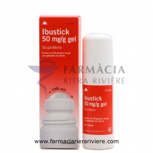 IBUSTICK 50 mg/g GEL, 1 tubo de 60 g