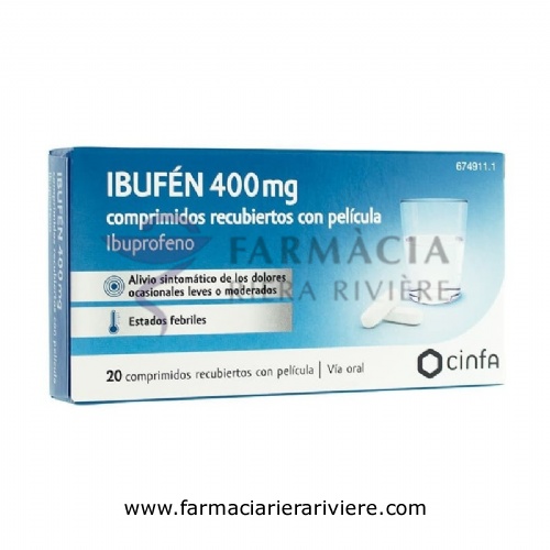 IBUFEN 400 mg COMPRIMIDOS RECUBIERTOS CON PELICULA 20 comprimidos