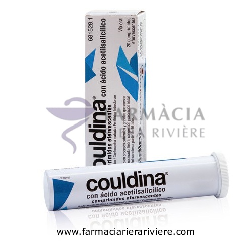 COULDINA CON ACIDO ACETILSALICILICO COMPRIMIDOS EFERVESCENTES , 20 comprimidos