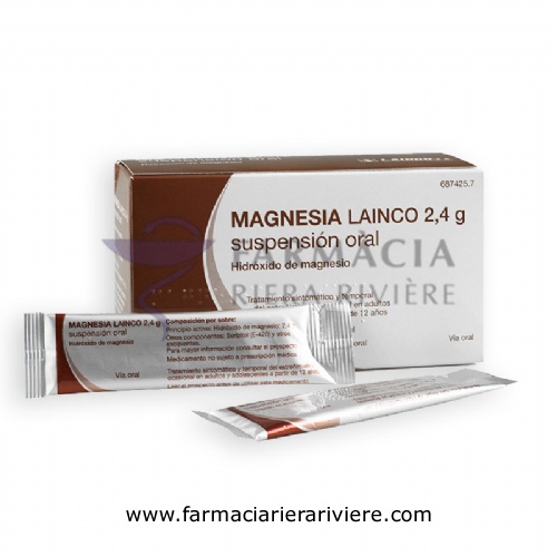 MAGNESIA LAINCO 2,4 g SUSPENSION ORAL, 14 sobres de 12 ml