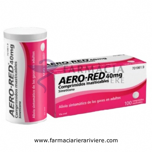 AERO RED 40 mg COMPRIMIDOS MASTICABLES , 100 comprimidos