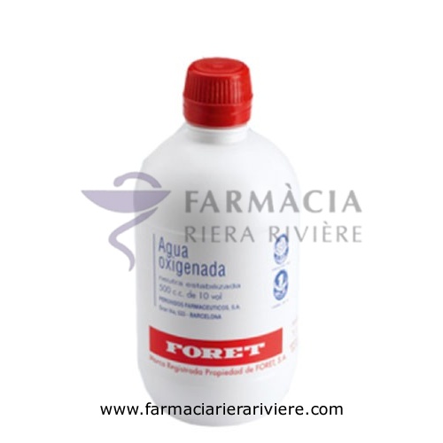 AGUA OXIGENADA FORET 3 %  solución cutánea y concentrado para solución bucal  , 1 frasco de 500 ml
