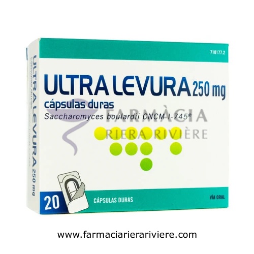 ULTRA-LEVURA 250 MG CAPSULAS DURAS , 20 cápsulas