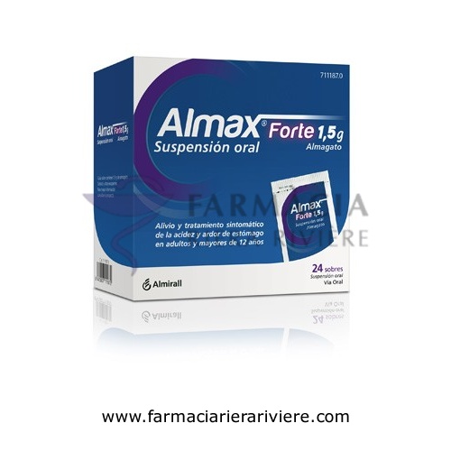 ALMAX FORTE 1,5 g SUSPENSION ORAL,24 sobres