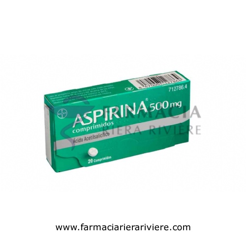 ASPIRINA 500 mg COMPRIMIDOS , 20 comprimidos
