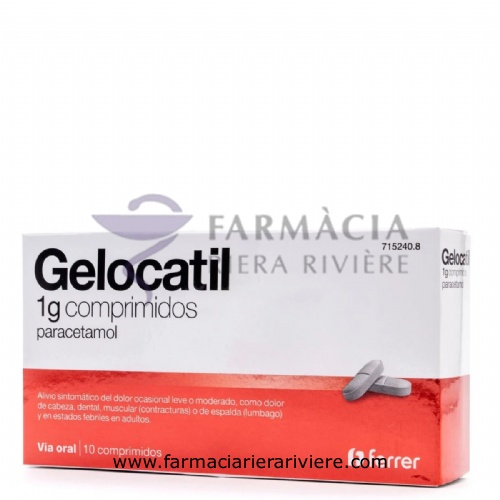 GELOCATIL 1 g COMPRIMIDOS,10 comprimidos