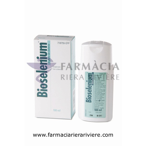 BIOSELENIUM 25 mg/ml  SUSPENSION CUTANEA , 1 frasco de 100 ml