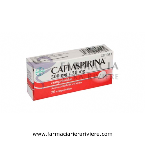 CAFIASPIRINA 500 mg/50 mg COMPRIMIDOS , 20 comprimidos