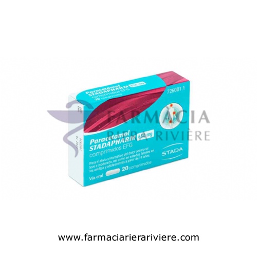PARACETAMOL STADAPHARM 650 MG COMPRIMIDOS EFG 20 comprimidos