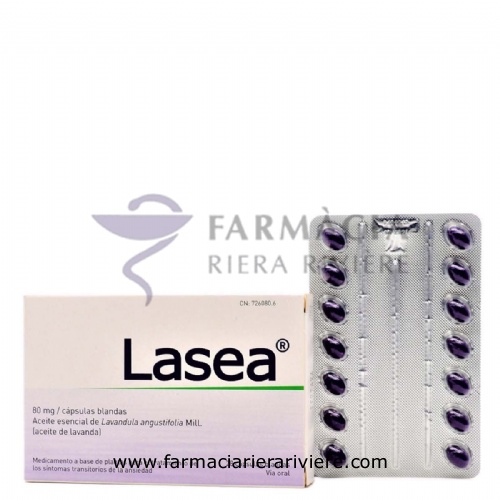 LASEA 80 MG CAPSULAS BLANDAS, 28 cápsulas