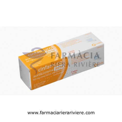 CINFAMUCOL ACETILCISTEÍNA FORTE 600 MG COMPRIMIDOS EFERVESCENTES,20 comprimidos