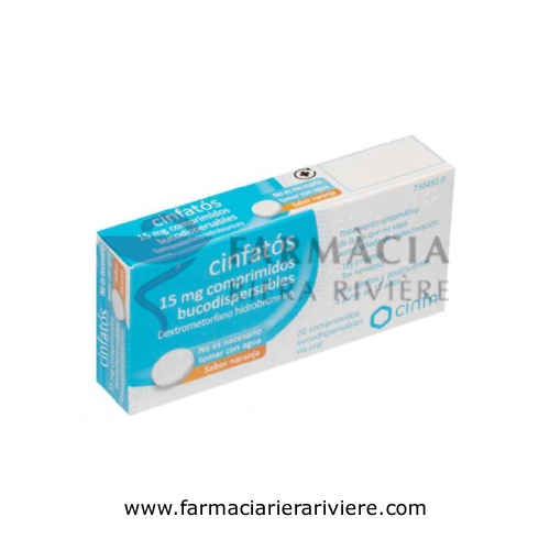 CINFATOS 15 MG COMPRIMIDOS BUCODISPERSABLES , 20 comprimidos (PVC-PVDC/Al)