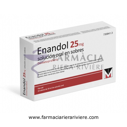 ENANDOL 25 MG SOLUCION ORAL EN SOBRES 10 sobres