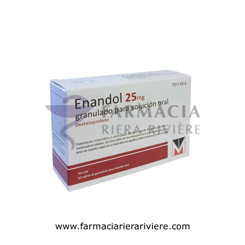 ENANDOL 25 MG GRANULADO PARA SOLUCIÓN ORAL,10 sobres