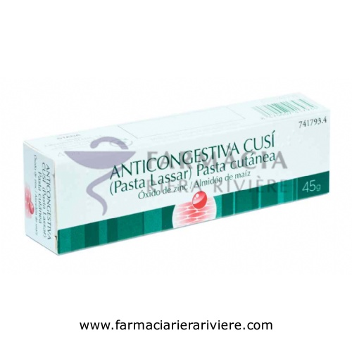 ANTICONGESTIVA CUSI (PASTA LASSAR) , 1 tubo de 45 g