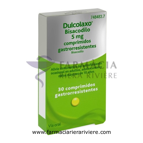 DULCOLAX BISACODILO 5 MG COMPRIMIDOS GASTRORRESISTENTES, 30 comprimidos