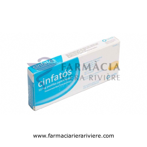 CINFATOS 10 mg PASTILLAS PARA CHUPAR , 20 comprimidos