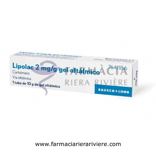 LIPOLASIC 2 mg/g GEL OFTALMICO , 1 tubo de 10 g