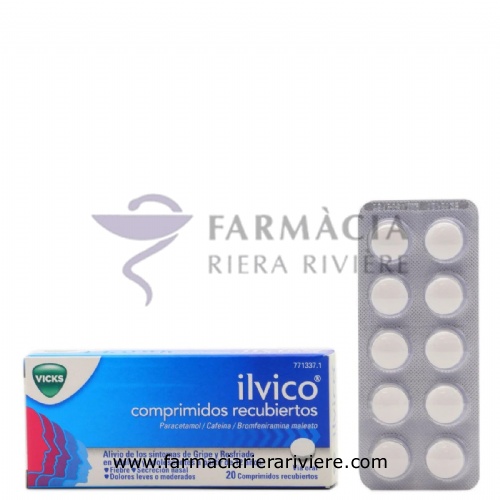 ILVICO COMPRIMIDOS RECUBIERTOS, 20 comprimidos