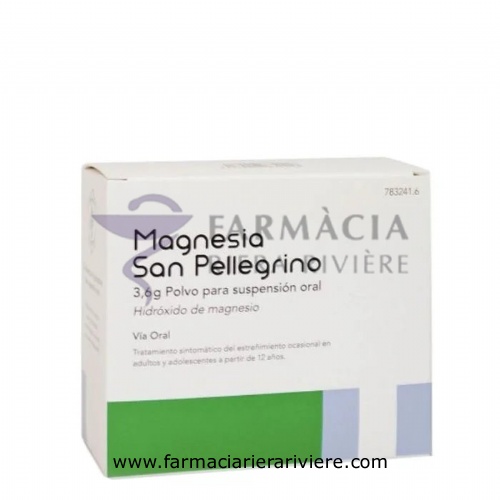 MAGNESIA SAN PELLEGRINO 3,6 g POLVO PARA SUSPENSION ORAL , 20 sobres