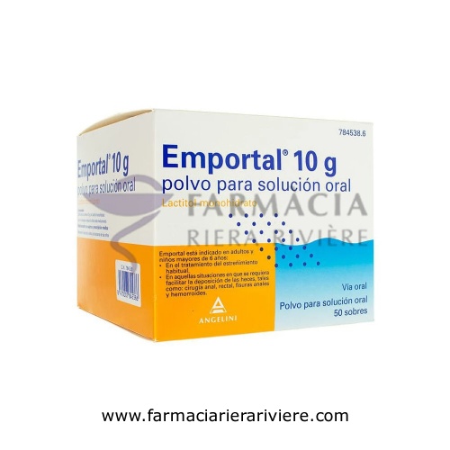 EMPORTAL 10 g  POLVO PARA SOLUCION ORAL , 50 sobres