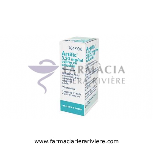 ARTIFIC 3,20 mg/ml COLIRIO EN SOLUCION , 1 frasco de 10 ml