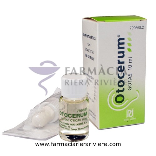 OTOCERUM  GOTAS OTICAS EN SOLUCION , 1 frasco de 10 ml