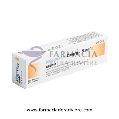 POLARACREM 2 mg/g + 5 mg/g  CREMA , 1 tubo de 20 g